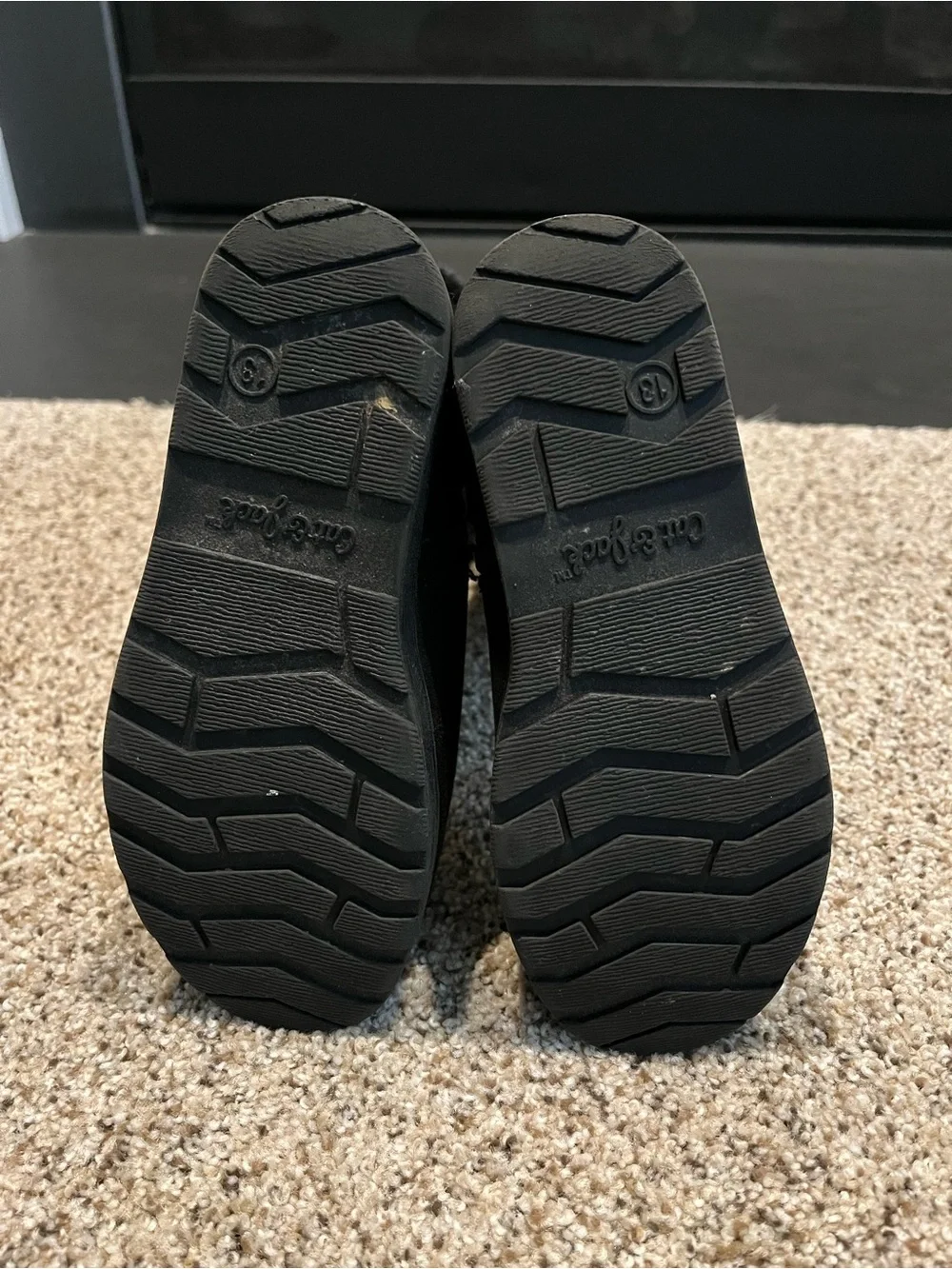 Cat & Jack Black Faux-Fur Winter Boots